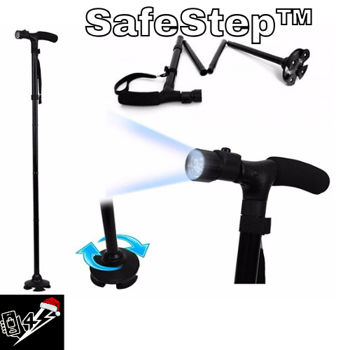 SafeStep™ Bastón Ortopédico con Luz LED